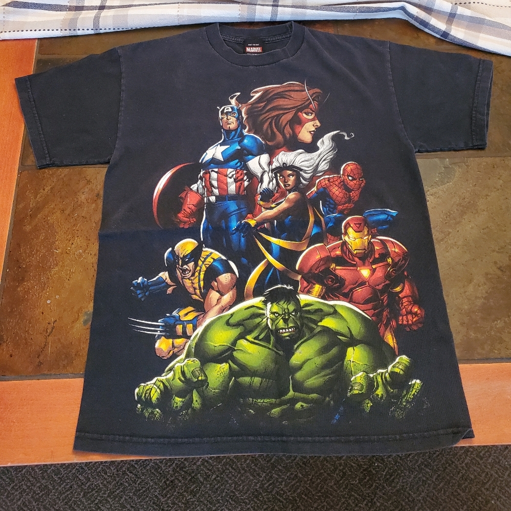 SOLD Marvel Y2K Mad Engine Superhero Squad T Shirt Men's Size Medium